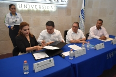 Ratifican convenio de colaboración la Universidad Hipócrates, la Fiscalía General del Estado y la Fiscalía Especializada en Delitos Electorales.