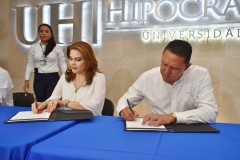 Firma de Convenio de Colaboración entre la Universidad Hipócrates y el Sindicato Único de Servidores Públicos del Estado de Guerrero (SUSPEG)