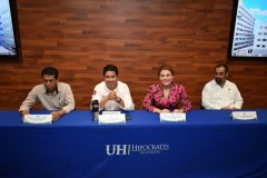Firma de convenio entre la Universidad Hipócrates y la Secretaría de Medio Ambiente y Recursos Naturales (SEMAREN).