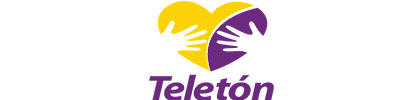 Logo y nombre a color de la organización teletón.