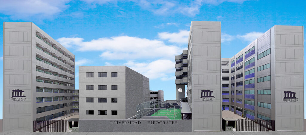 Fachada de universidad Hipócrates