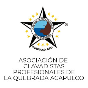 logo asociación de clavadistas profesionales de la quebrada de Acapulco