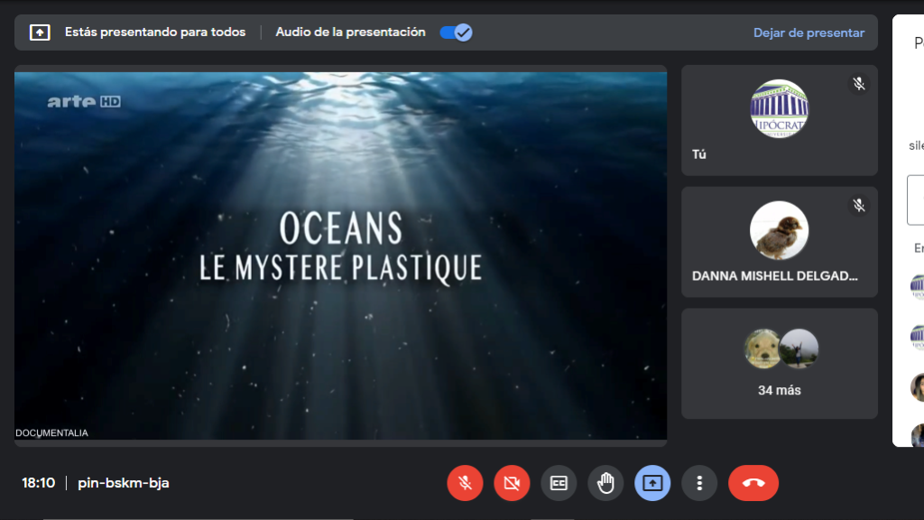Participación de Buzos Ecólogos Voluntarios en el Cineclub Universitario
