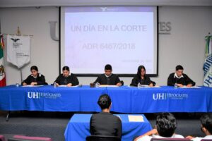 Colaboración con la casa de Cultura Jurídica realizando la presentación "Un dia en la corte"