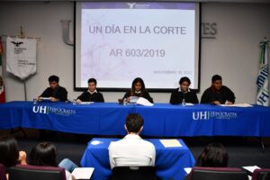 Colaboración con la casa de Cultura Jurídica realizando la presentación "Un dia en la corte"