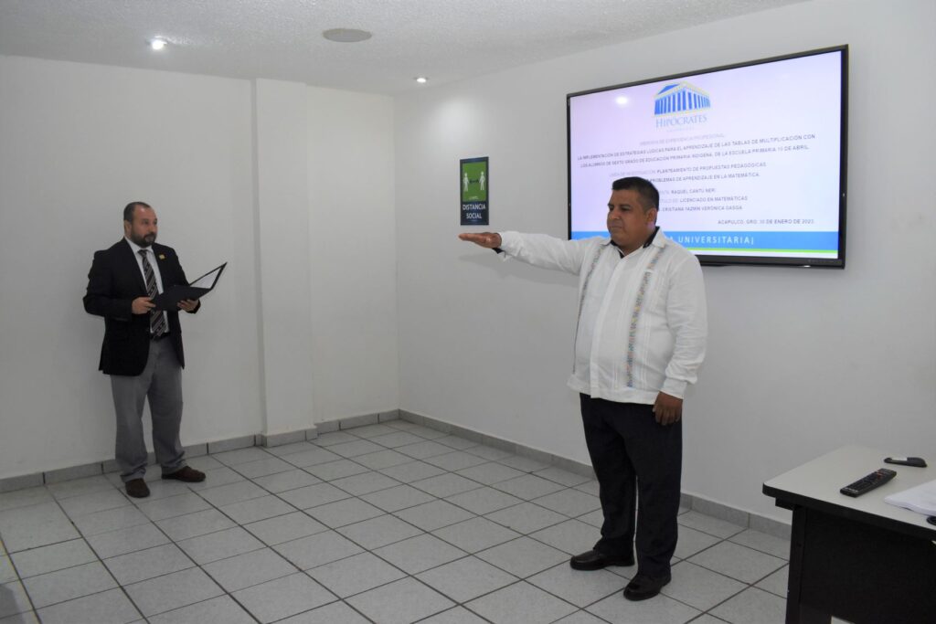 Examen profesional para obtener el grado de Licenciado en Matemáticas