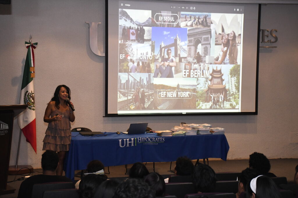 Education First, ofreció una enriquecedora charla a los alumnos de la Universidad Hipócrates