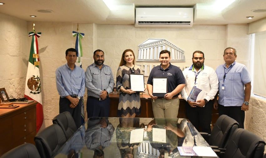 Firma de convenio de colaboración entre la Universidad Hipócrates y el Grupo Mundo Imperial.