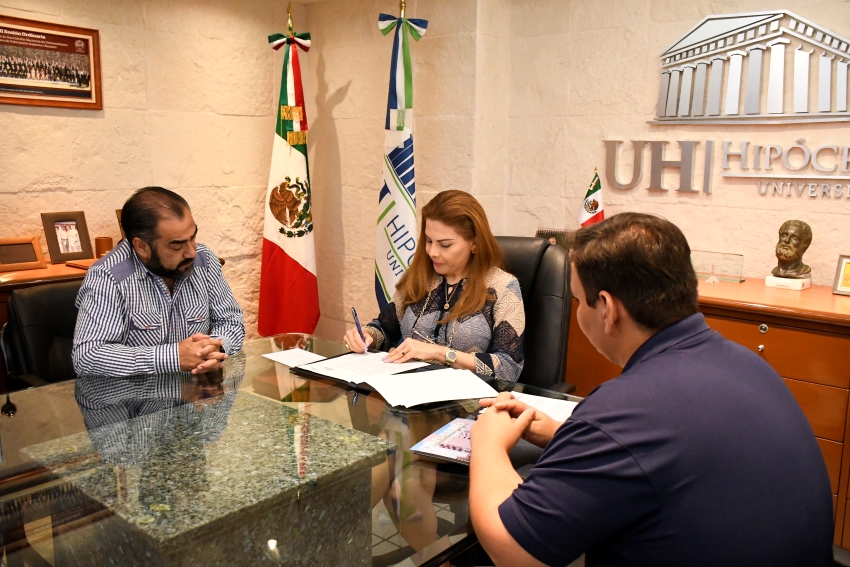 Firma de convenio de colaboración entre la Universidad Hipócrates y el ...