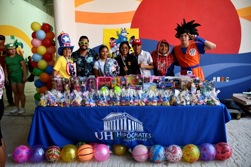 Actividades para celebrar el día de la niñez en la Universidad Hipócrates