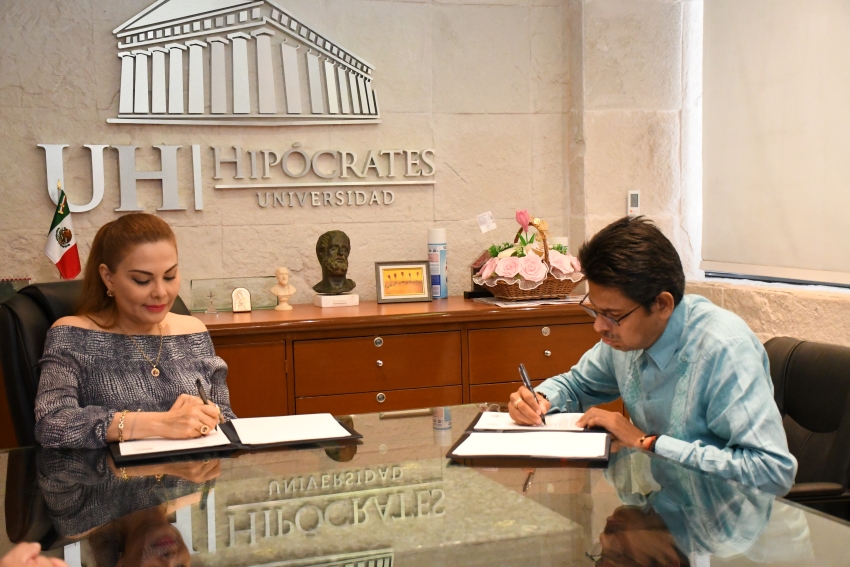 Firma de convenio de colaboración entre la Universidad Hipócrates y el ...