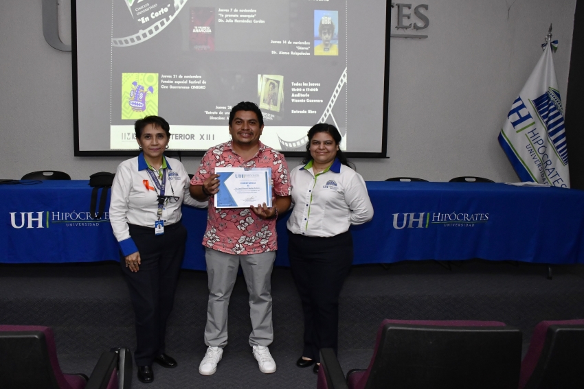 Presentación de "Gueros" en el cine club