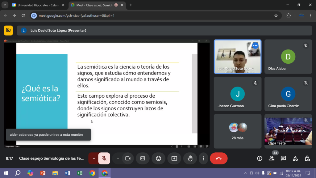 Clase espejó de Semiología y teorías de la comunicación