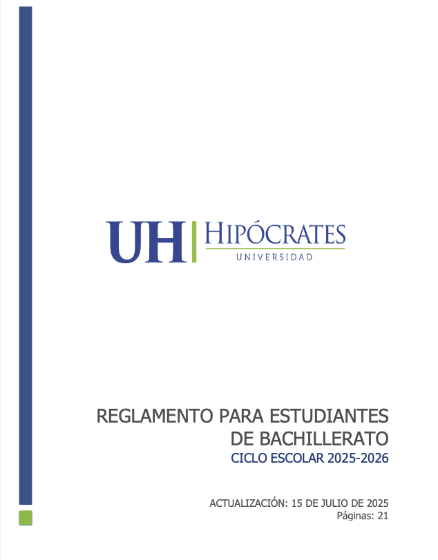 reglamento bachillerato 2025 2026