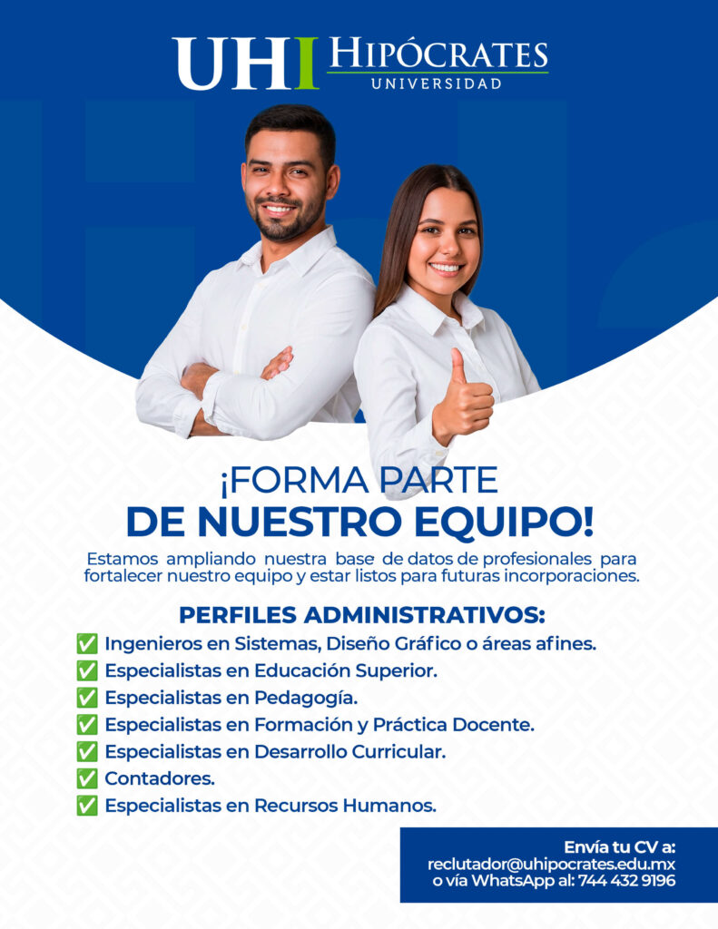 Anuncio de trabajo de la Universidad Hipócrates