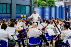 La Orquesta Filarmónica de Acapulco (OFA), realizado en el marco de las festividades por el 40 aniversario de Universidad Hipócrates.