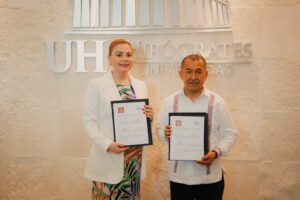 Firma del conveio de becas en la materia de Profesionalización y Formación Educativa con el Sindicato del Magisterio, Ayuntamientos y Burocracia del Estado de Guerrero (SITMABEG).