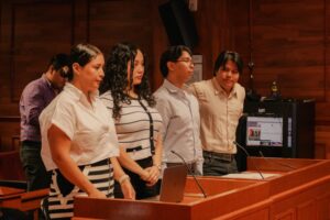 Alumnos de la univesidad hipócrates ponen en practica el sistema penal